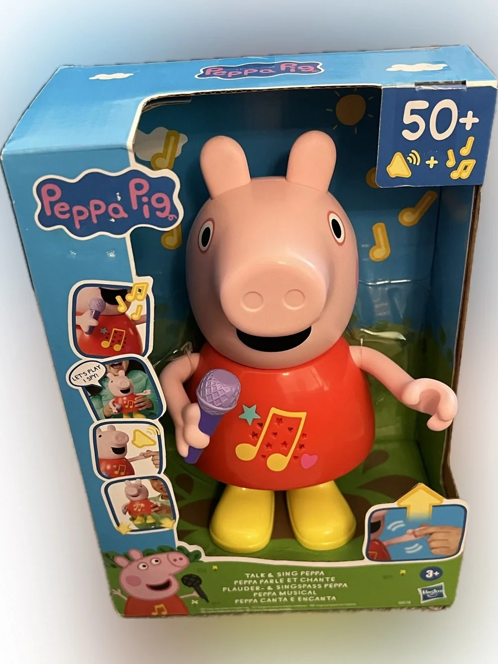Hasbro Peppa Pig Talk & Sing Peppa Interactive Toy w/ Mic, 50+ Sounds